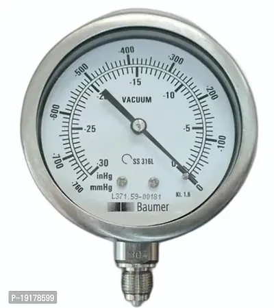 Series Steel Dual Scale Economical All Purpose Pressure Gauge with Brass Internals-thumb0