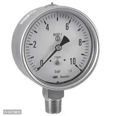 Series Steel Dual Scale Economical All Purpose Pressure Gauge with Brass Internals