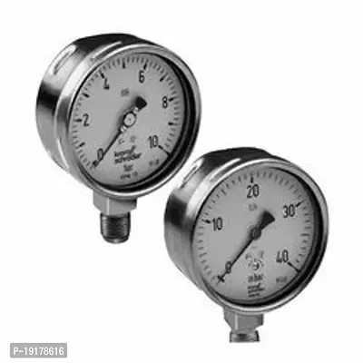 Series Steel Dual Scale Economical All Purpose Pressure Gauge with Brass Internals