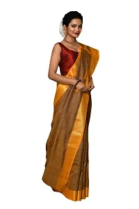 Alluring Mustard Art Silk Embellished Banarasi Silk Saree with Blouse piece-thumb3