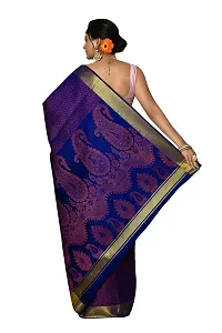 Alluring Blue Art Silk Embellished Banarasi Silk Saree with Blouse piece-thumb2