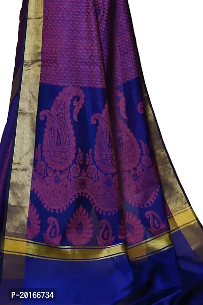 Alluring Blue Art Silk Embellished Banarasi Silk Saree with Blouse piece-thumb2