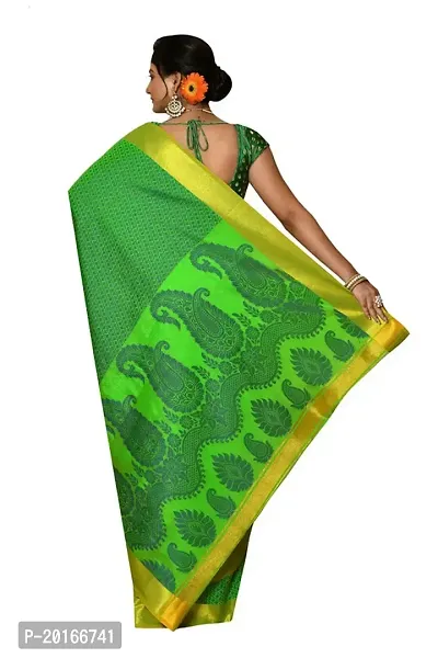 Alluring Green Art Silk Embellished Banarasi Silk Saree with Blouse piece-thumb3