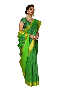 Alluring Green Art Silk Embellished Banarasi Silk Saree with Blouse piece-thumb3