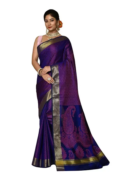 Classic Art Silk Jacquard Saree With Blouse Piece