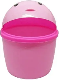 faas Mini 2 PS Stylish Plastic Tidy Bin Trash Can With Lid, Multi-use Dustbin for Study Table, Washroom, Bedroom etc. (Multicolour)-thumb1