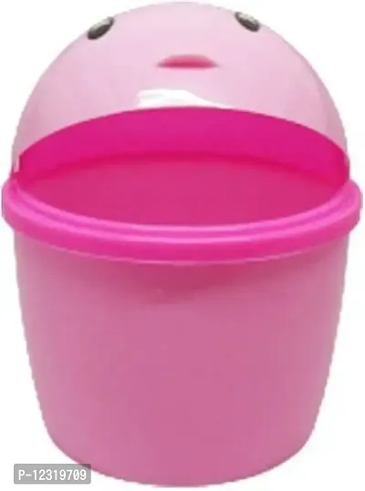 faas Mini 2 PS Stylish Plastic Tidy Bin Trash Can With Lid, Multi-use Dustbin for Study Table, Washroom, Bedroom etc. (Multicolour)-thumb2