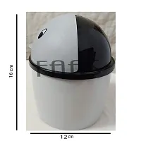 faas Mini 2 PS Stylish Plastic Tidy Bin Trash Can With Lid, Multi-use Dustbin for Study Table, Washroom, Bedroom etc. (Multicolour)-thumb4