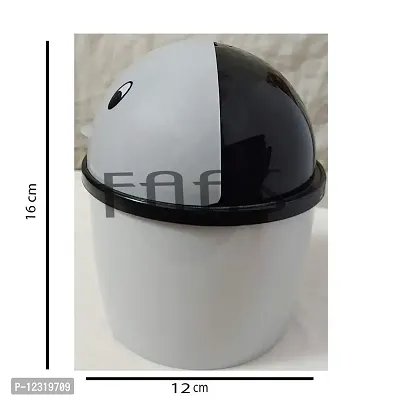 faas Mini 2 PS Stylish Plastic Tidy Bin Trash Can With Lid, Multi-use Dustbin for Study Table, Washroom, Bedroom etc. (Multicolour)-thumb5