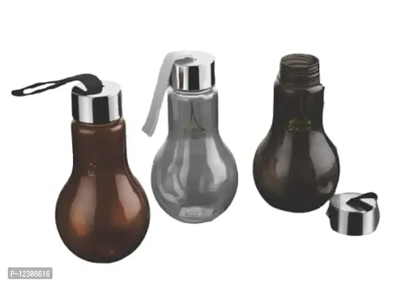 faas Bulb Shaped Water Bottle 400 ml (Pack Of 3 )