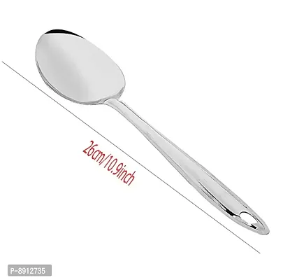 Stainless Steel Cooking and Serving Spoon 5 PS Complete Kitchen Tool Set-thumb3