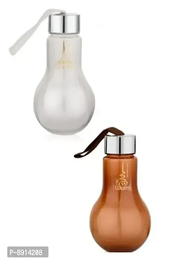 Bulb Shaped Water Bottle 400 ml (Pack Of 2 )