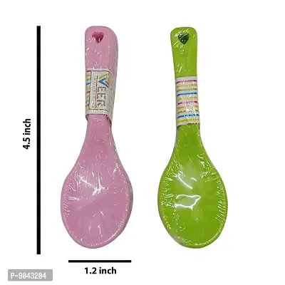 12 Pcs Food Plastic Kids Spoon ,Picnic Spoon ,Masala jar Spoon Set-thumb3