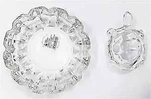 Vatsalya Associates Crystal Turtle Tortoise with Plate for Feng Shui and Vastu Best Gift for Career and Good Luck Best Crystal for Home Decor-thumb4