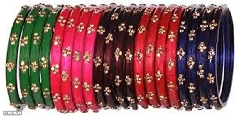 vatsalya bridal chuda for women  girls bangles in multi-thumb0