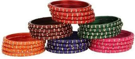 Vatsalya bridal kada set for women  girls bangles in multi pack of 24 bangles.-thumb1