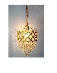 Vatsalya Associates Crystal Chandelier Jhoomer Ceiling Hanging Lamp for Home  Office (Pack of 1)-thumb3