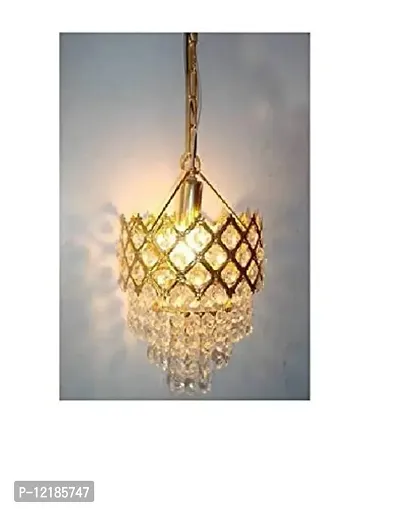 Vatsalya Associates Crystal Chandelier Jhoomer Ceiling Hanging Lamp for Home  Office (Pack of 1)-thumb4