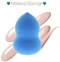 Vatsalya Associates 3+1 Pcs Makeup Sponge Set with Foundation Brush, Foundation Beauty Blender for Liquid Cream and Powder ( Multicolour )-thumb1