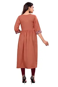 KONIRY Cotton Fabric Printed Round Neck Kurtis for Women-thumb3