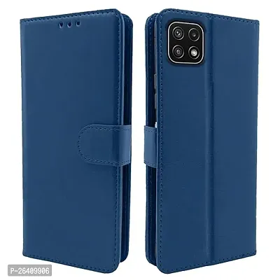 Samsung Galaxy A22 5g, M22 5g, F42 Blue Flip Cover
