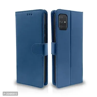 Samsung Galaxy A71 Blue Flip Cover