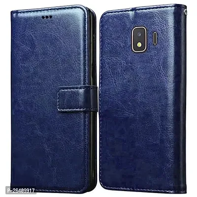 Samsung Galaxy J2 Core Blue Flip Cover