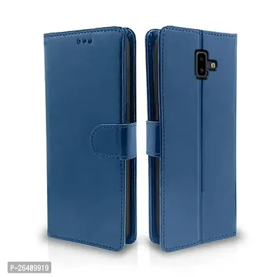 Samsung Galaxy J4 Plus, J6 Plus Blue Flip Cover-thumb0