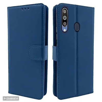 Samsung Galaxy M30 Blue Flip Cover-thumb0