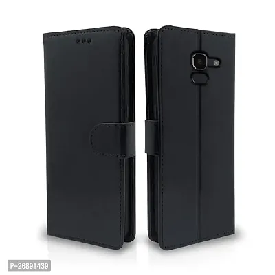 Samsung Galaxy J6 On 6 Black Flip Cover-thumb0