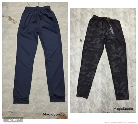 Elegant Polyester Dyed Track Pants For Men- 2 Pieces