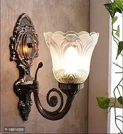 Classical Ac Portuguese Style Antique Designed Brass Night Hanging Wall Light (Golden)-thumb0