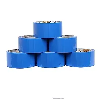 D-fix 2 Inch Wide Colour Tape Packaging Tape Adhesive Multipurpose Home, Office Use DIY (Blue, 48mm x 65 mtr, Pack of 6)-thumb1