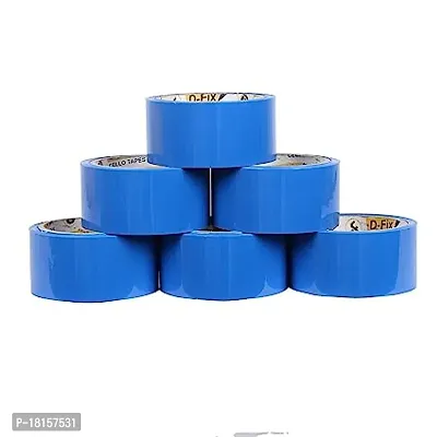 D-fix 2 Inch Wide Colour Tape Packaging Tape Adhesive Multipurpose Home, Office Use DIY (Blue, 48mm x 65 mtr, Pack of 6)-thumb2