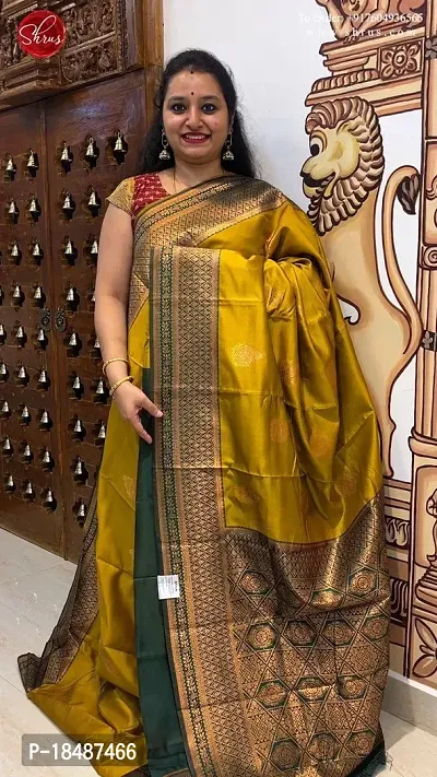 Beautiful Multicoloured Art Silk Zari Saree with Blouse Piece For Women