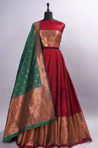 Attractive Banarasi Silk Lehengas For Women