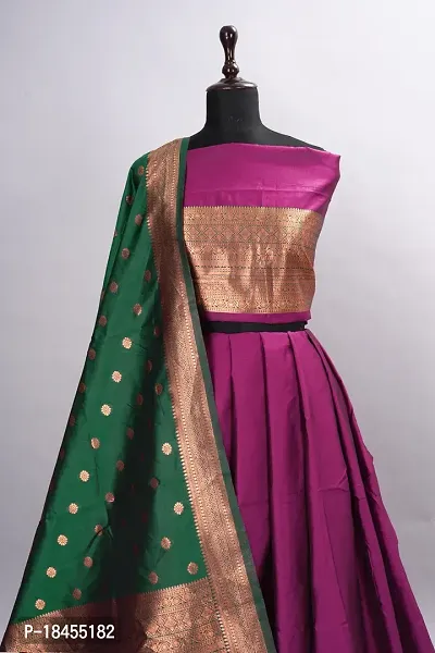 Classic Banarasi Silk Jacquard Lehenga Cholis for Women-thumb2