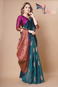 Classic Art Silk Woven Saree with Blouse piece-thumb2