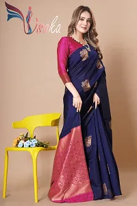 Classic Art Silk Woven Saree with Blouse piece-thumb4