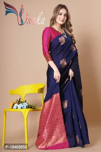 Classic Art Silk Woven Saree with Blouse piece-thumb5