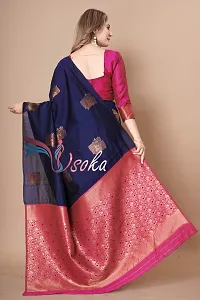 Classic Art Silk Woven Saree with Blouse piece-thumb1