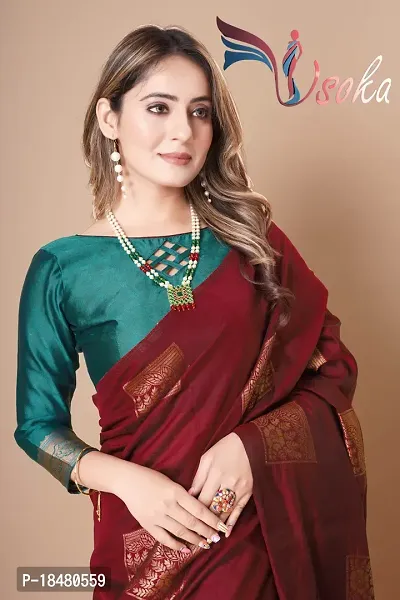 Classic Art Silk Woven Saree with Blouse piece-thumb4