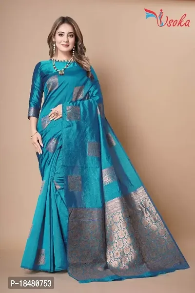 Classic Art Silk Woven Saree with Blouse piece