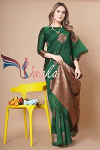 Classic Art Silk Woven Saree with Blouse piece-thumb3