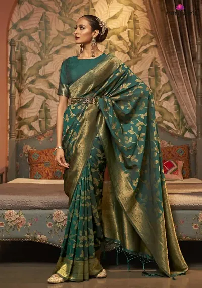 Classic Art Silk Saree With Blouse Piece