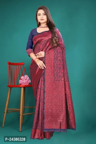 Classic Art Silk  Saree With Blouse Piece