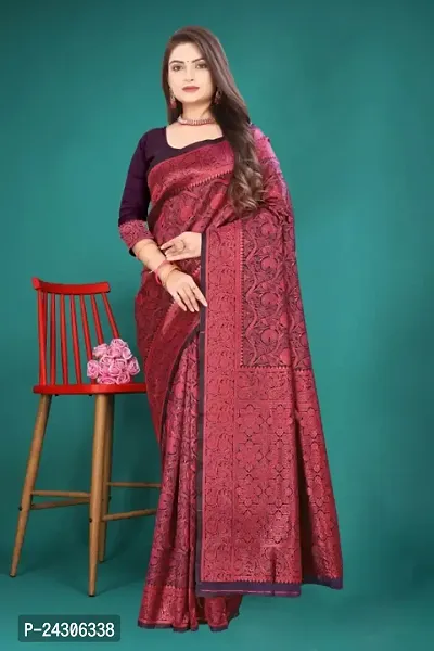 Classic Art Silk  Saree With Blouse Piece