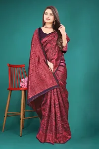 Classic Art Silk  Saree With Blouse Piece-thumb1