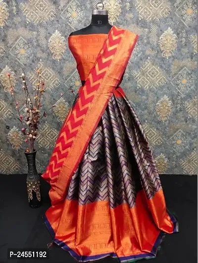 Beautiful Art Silk Jacquard Semi Stitched Lehenga Choli for Women-thumb0