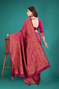 Classic Art Silk Saree with Blouse piece For Women-thumb4